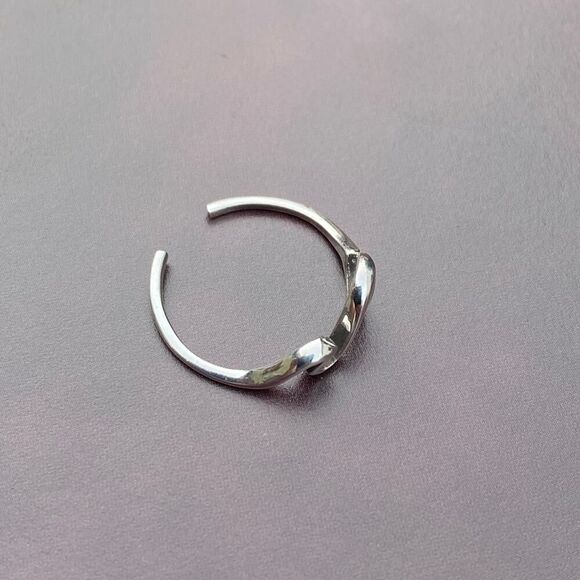Sterling Silver Double Wave Toe Ring - Picture 5 of 5